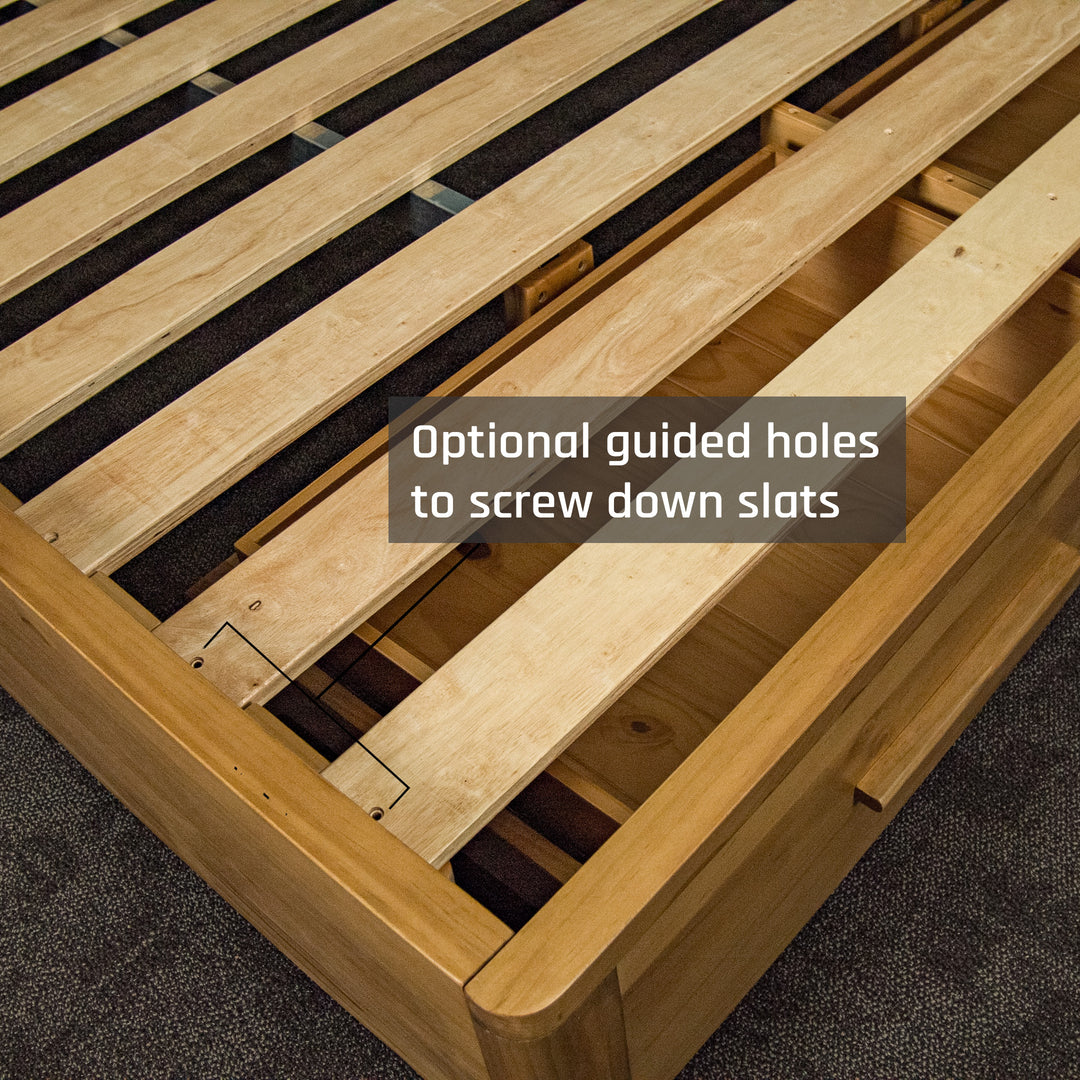 Kimberly NZ Pine Queen Bed Frame