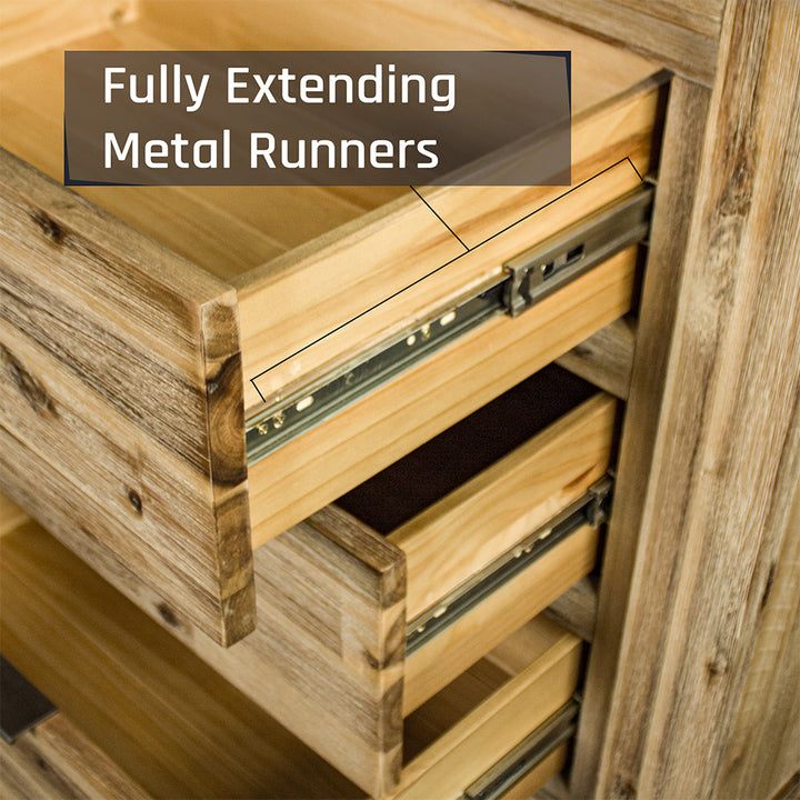 Mars Six Drawer Lowboy