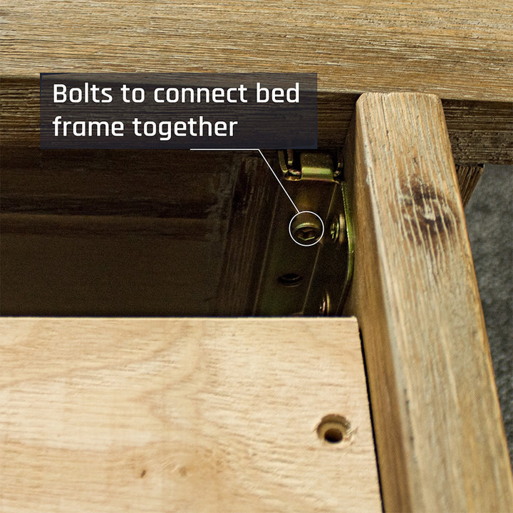 Mars King Bed + Soft Euro Top Mattress Combo