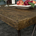 Top of the Paddington Recycled Pine Coffee Table showing the colour and wood grains.