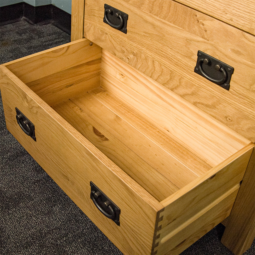 Queensland Oak 3 Drawer Chest