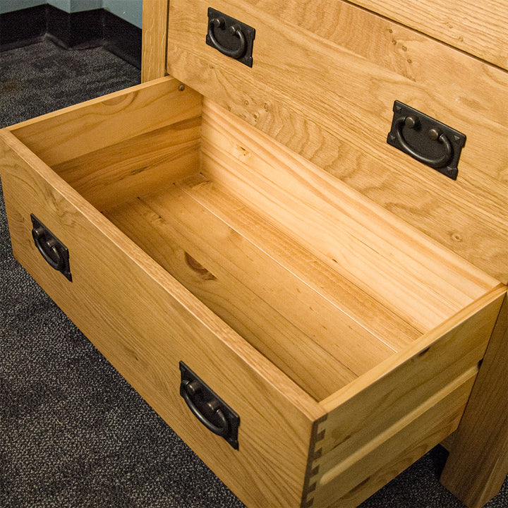 Queensland Oak 3 Drawer Chest
