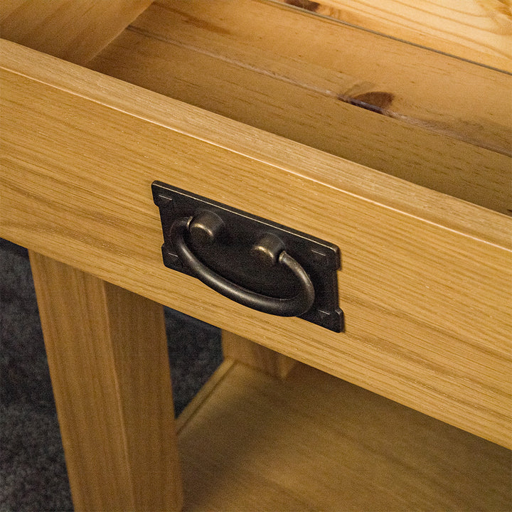 Queensland Compact Oak Hall Table
