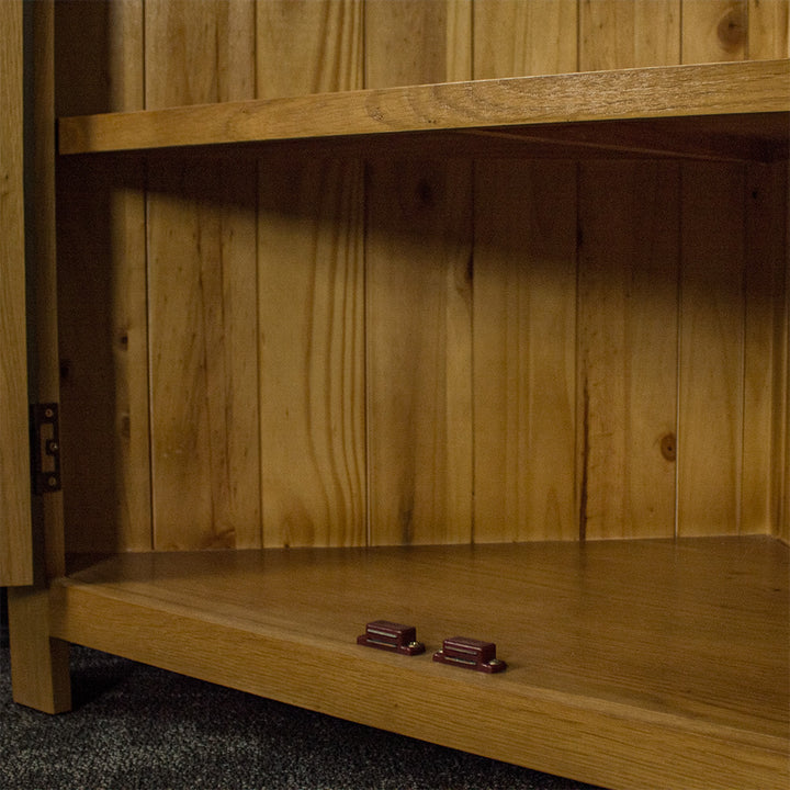 Queensland Oak Corner Cabinet