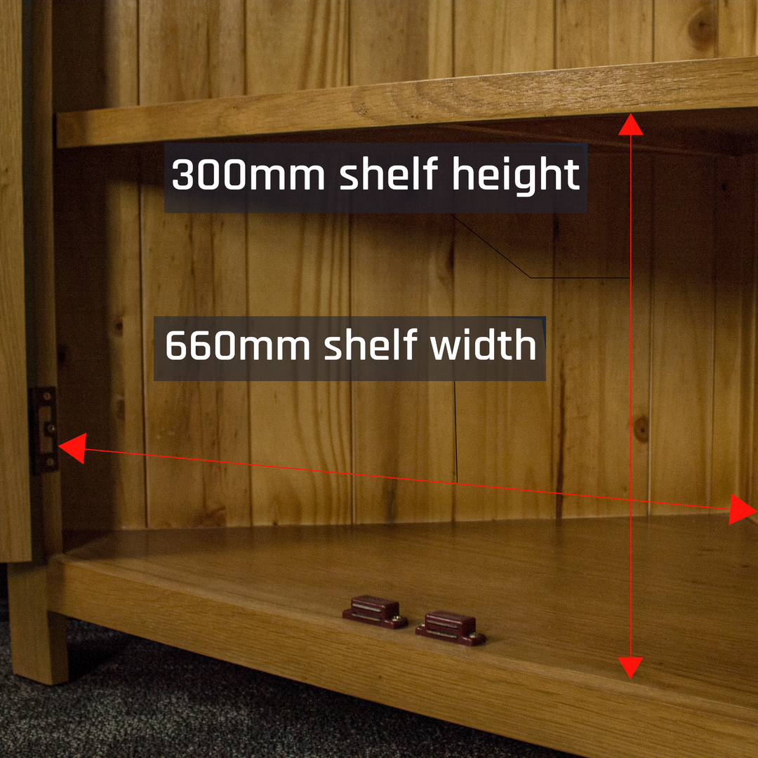 Queensland Oak Corner Cabinet