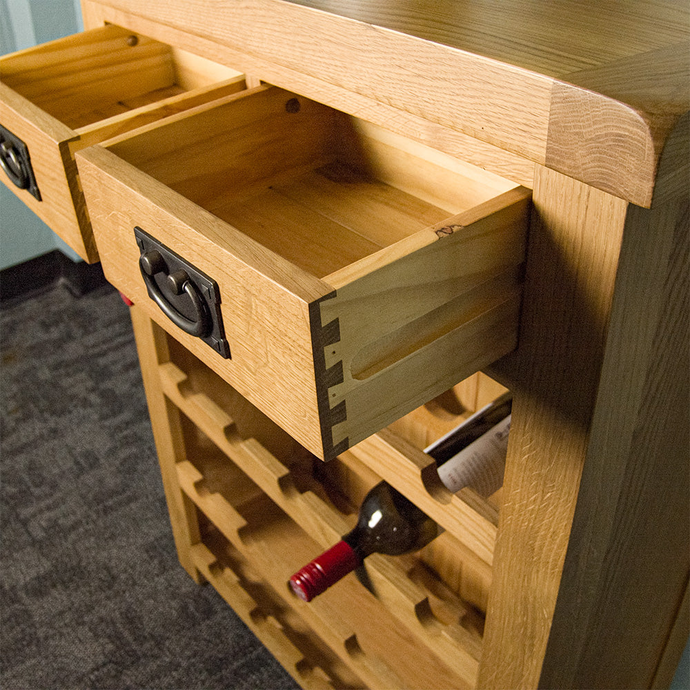 Queensland Oak Wine Rack