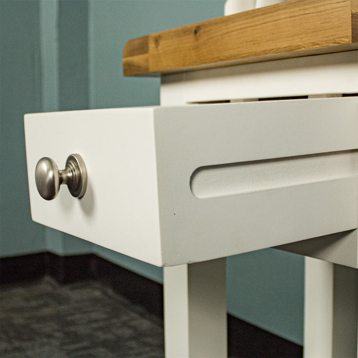 Tasmania Oak Top Bedside Table / Lamp Table