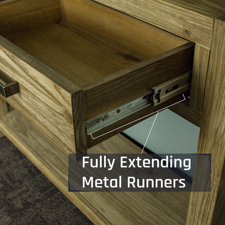 Vancouver 2 Drawer NZ Pine Hall Table