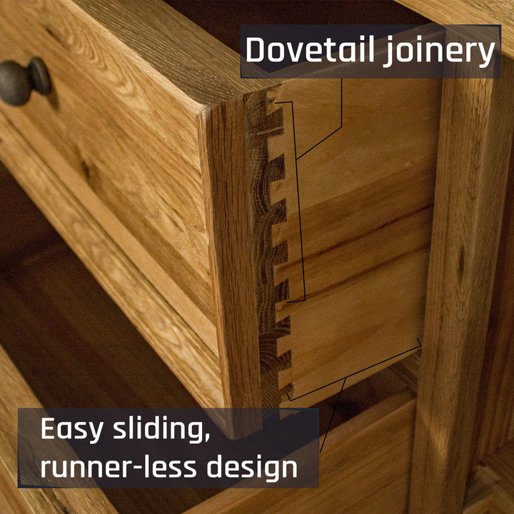 Versailles Large Oak Buffet / Sideboard