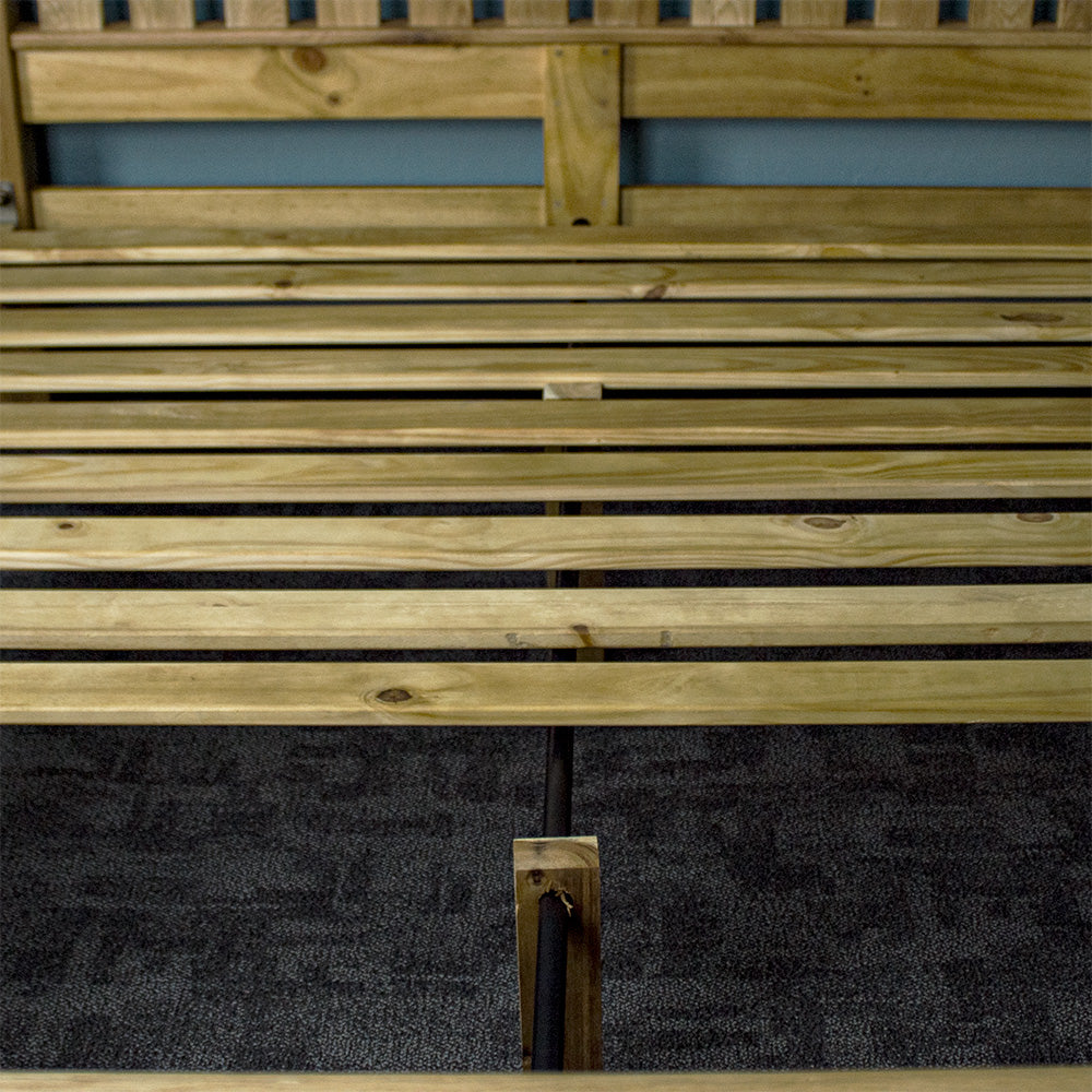 Versailles Oak Queen Size Slat Bed