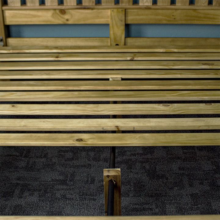 Versailles Oak Queen Size Slat Bed