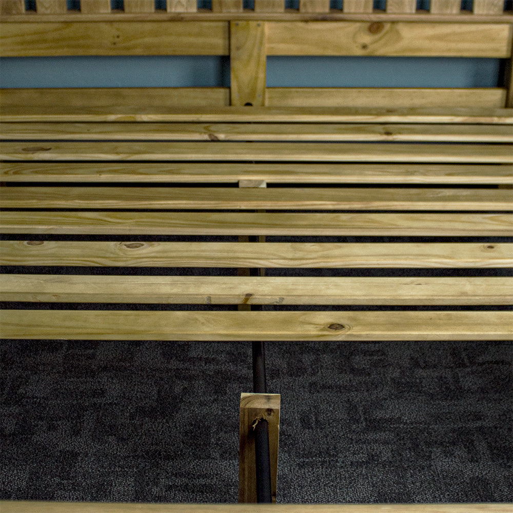 Versailles Oak Super King Size Slat Bed