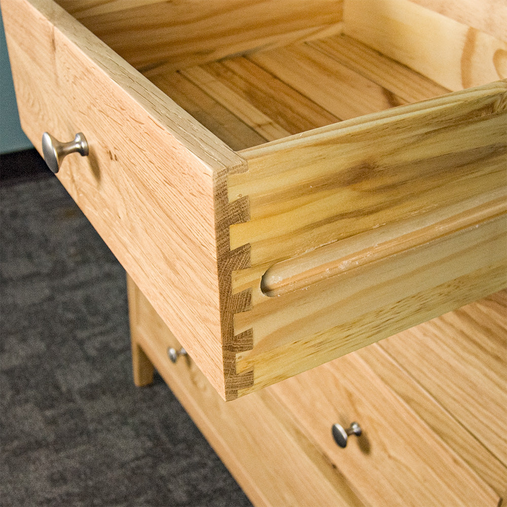Victoria Oak 5 Drawer Tallboy