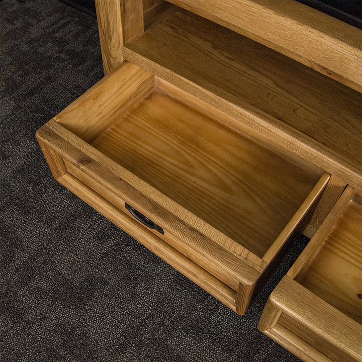 Yes 2 Drawer Oak Entertainment Unit
