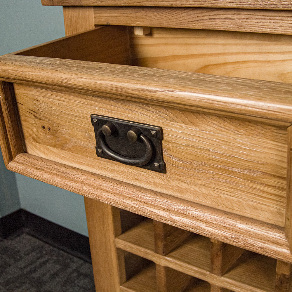 Yes Oak Wine Cabinet