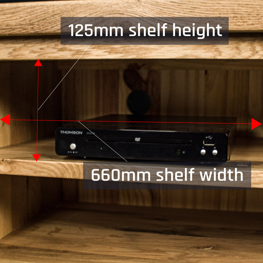 Oscar Large Oak TV Unit