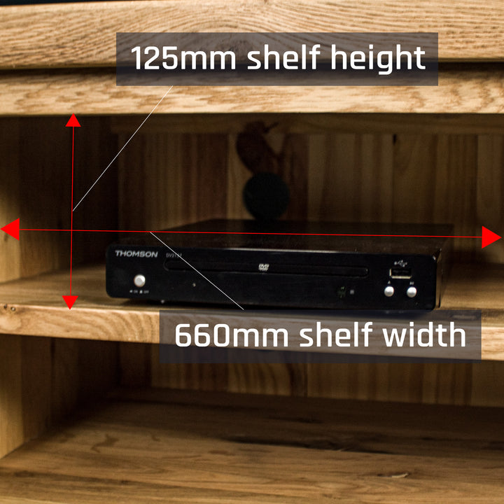 Oscar Large Oak TV Unit