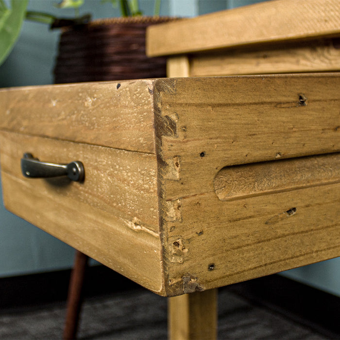 Ventura Recycled Pine Bedside Cabinet