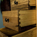 Close up on the dovetail joinery of the drawers on the Beethoven 3 Drawer Oak Bedside Cabinet