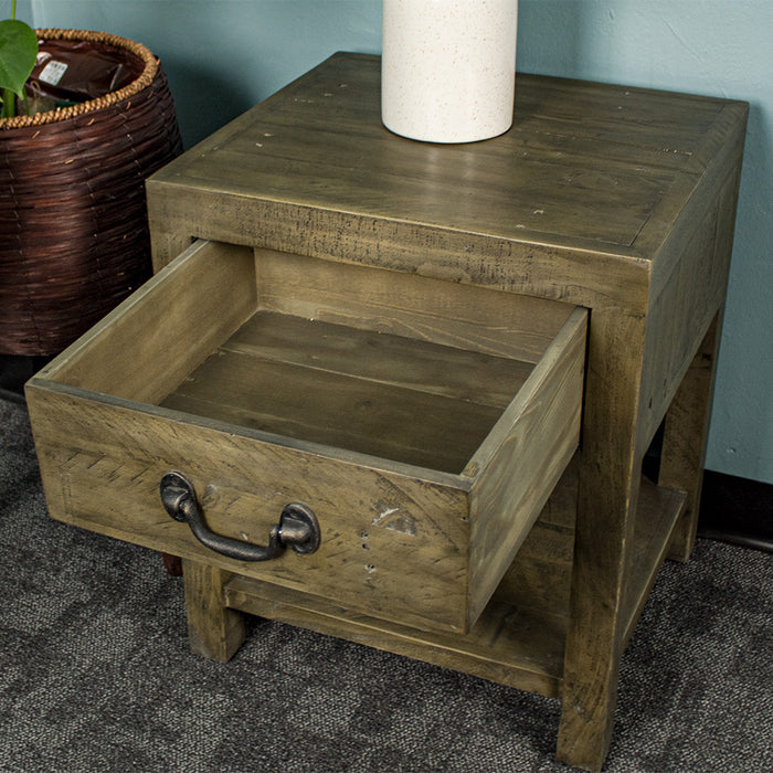 Stonemill Recycled Pine Bedside Cabinet