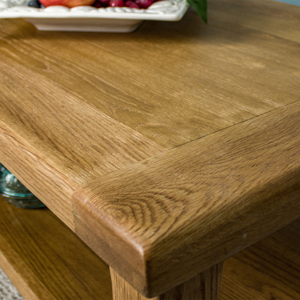 Rectangular Oak Table Yes Rectangular Oak Coffee Table - Mainland Furniture NZ