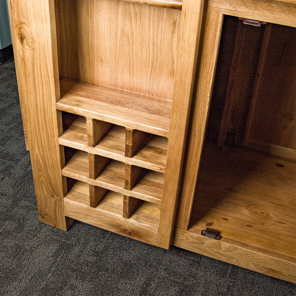 Camden Granite Top Oak Kitchen Workbench
