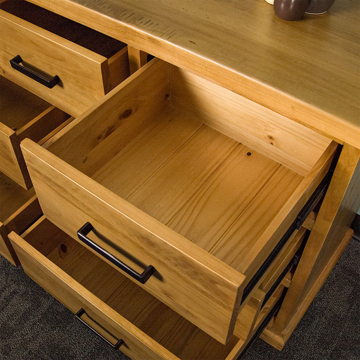 Hive 7 Drawer NZ Pine Large Lowboy
