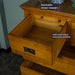 An overall view of the small drawer at the top of the Montreal Five Drawer Pine Tallboy.
