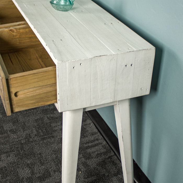 Side of the Nova Recycled Pine Console Table