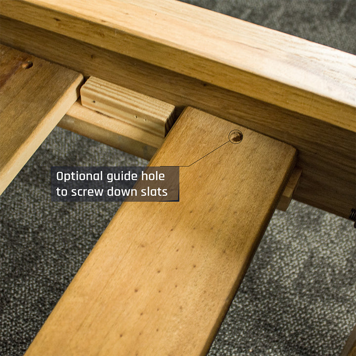 Ormond Oak King Bed Frame and Five Zone Mattress Combo