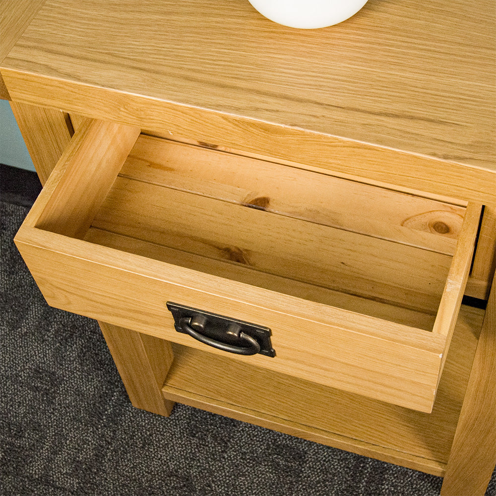 Queensland Compact Oak Hall Table