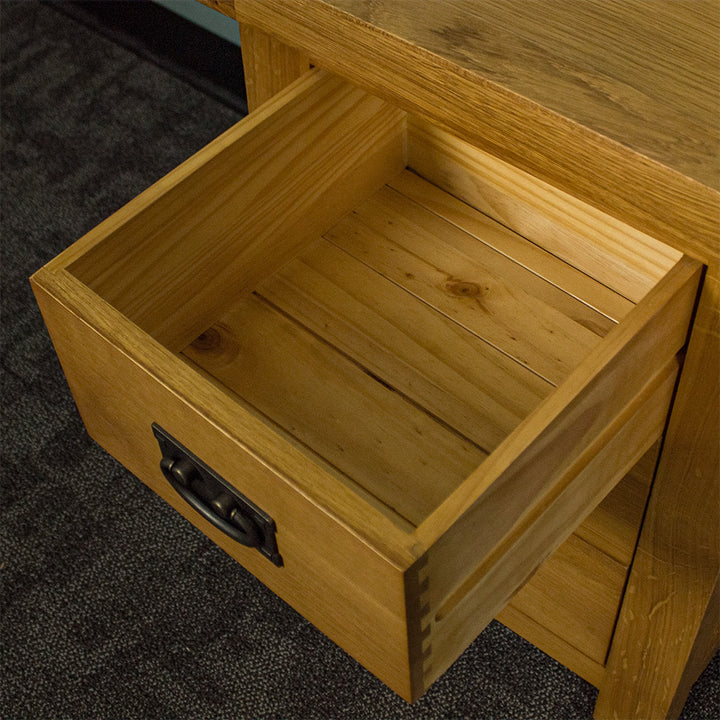 Queensland Oak Large Bedside Cabinet