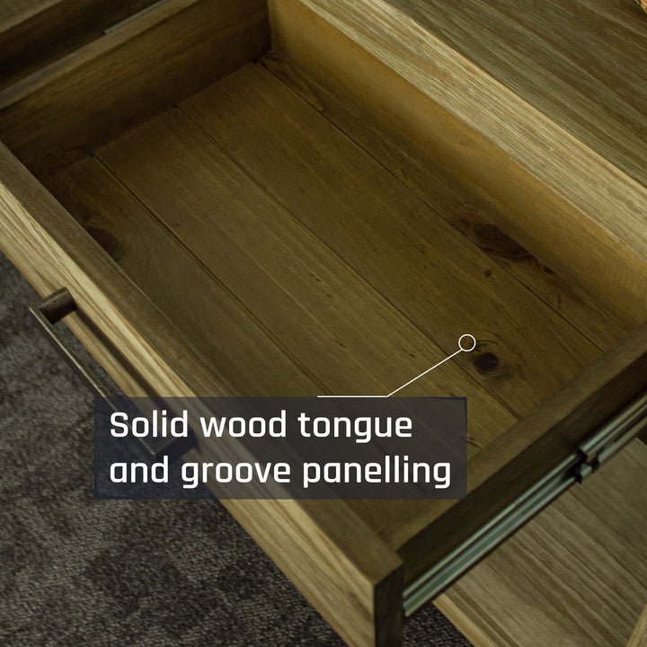 Vancouver 2 Drawer NZ Pine Hall Table