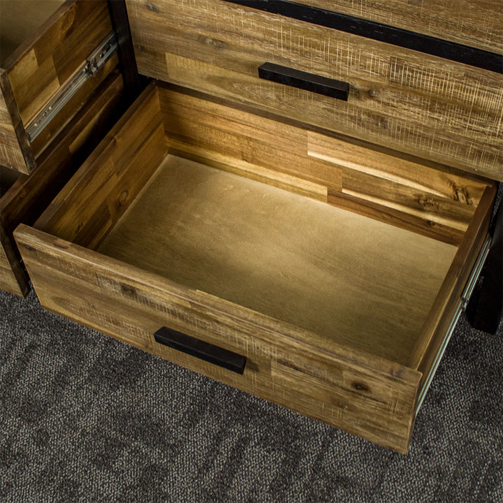 Overall view of the drawer on the Victor 7 Drawer Lowboy