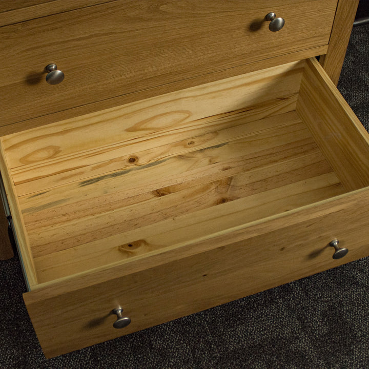 Victoria Oak 3 Drawer Tallboy