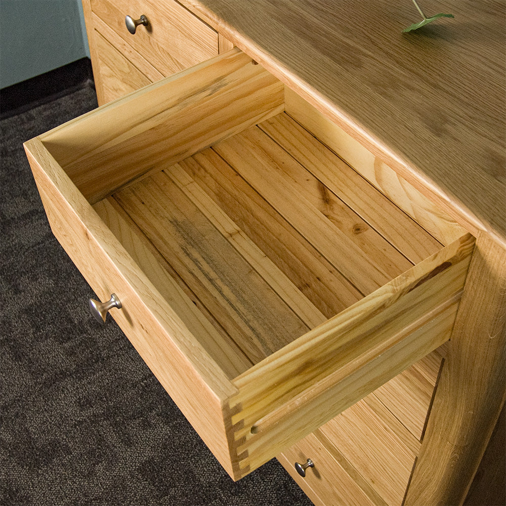 Victoria Oak 5 Drawer Tallboy