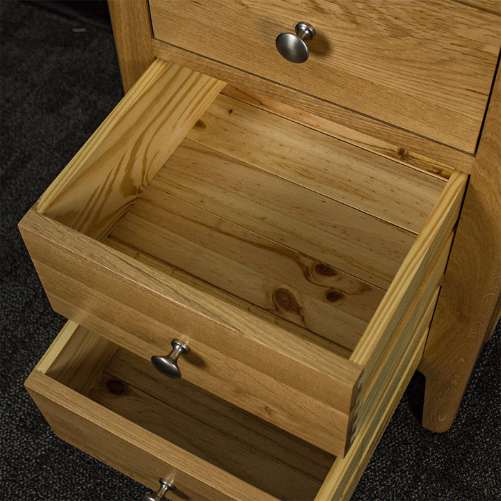 Victoria Oak Bedside Cabinet (L)