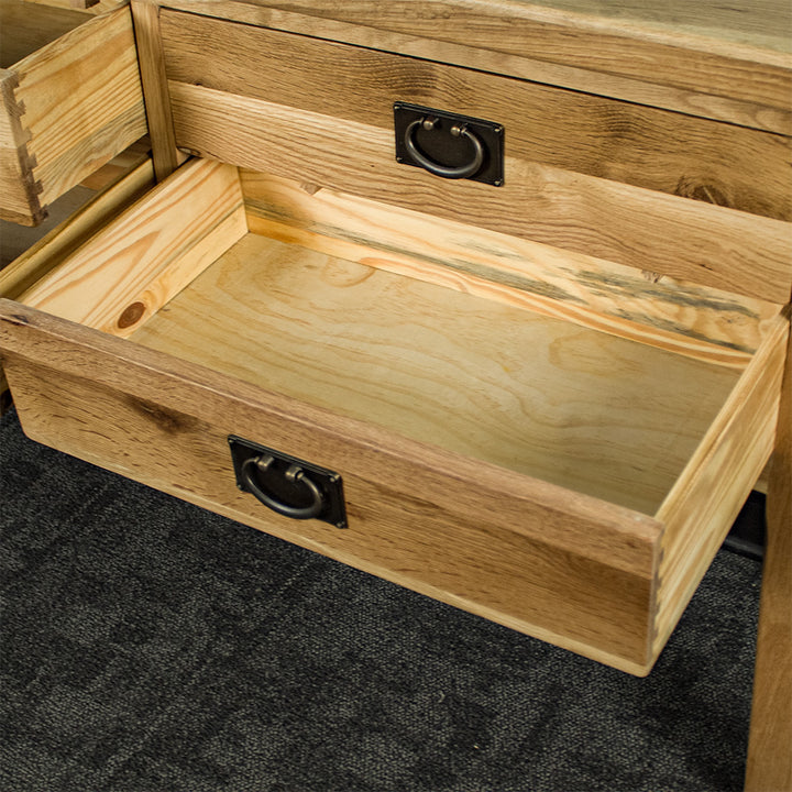 Vienna 4 Drawer Oak Hall Table
