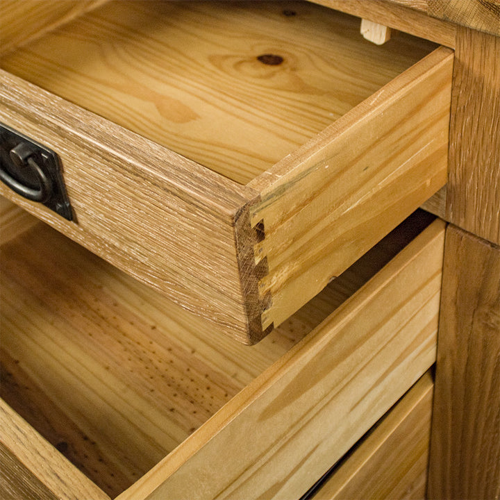 Vienna 7 Drawer Oak Executive Desk