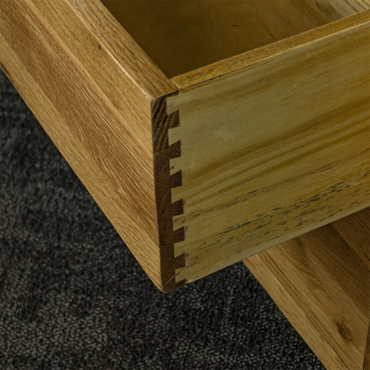Yes Oak Corner Display Cabinet
