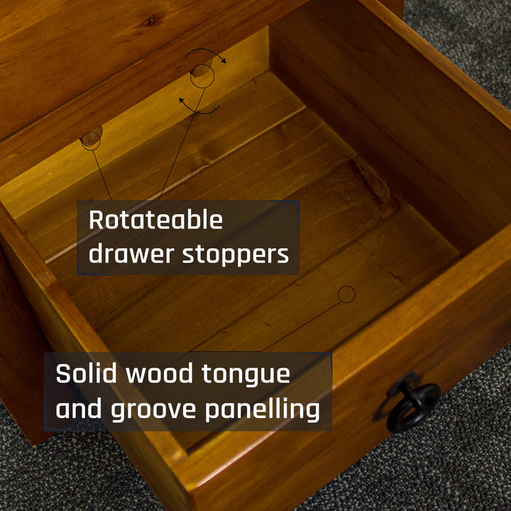 Trent 2 Drawer Bedside Cabinet