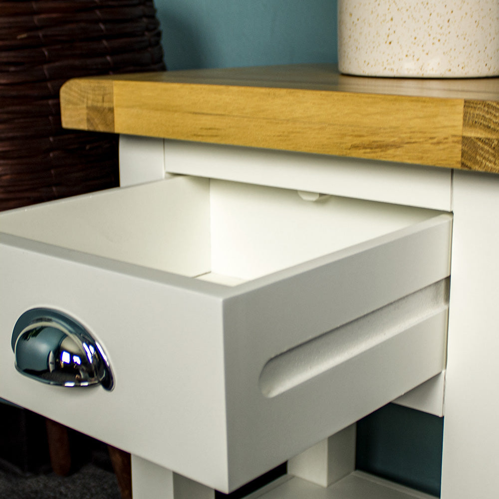 Tasmania Oak Top Bedside Table / Lamp Table