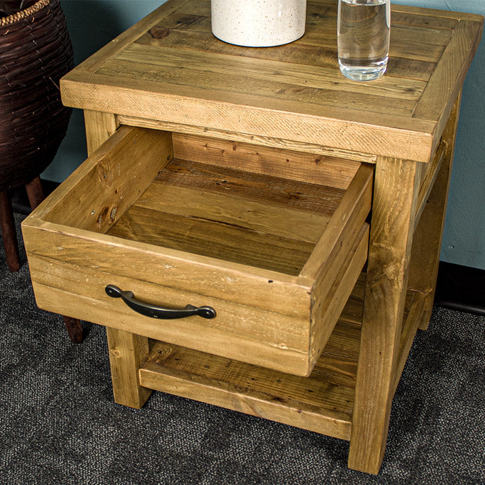 Ventura Recycled Pine Bedside Cabinet