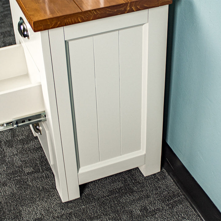Alton 3 Drawer Pine Bedside Cabinet