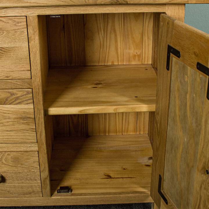 Farmhouse 3 Drawer Rustic Oak Buffet