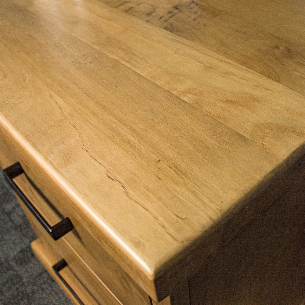 Hive 2 Drawer NZ Pine Large Bedside Cabinet