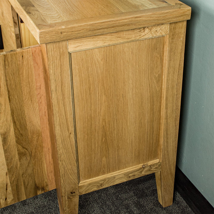 Oscar Compact Three Door Oak Buffet