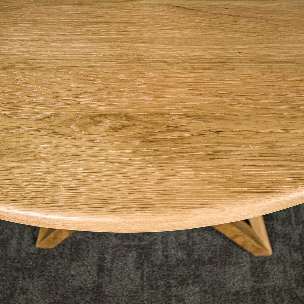 Pythagoras Compact Round Oak Dining Table