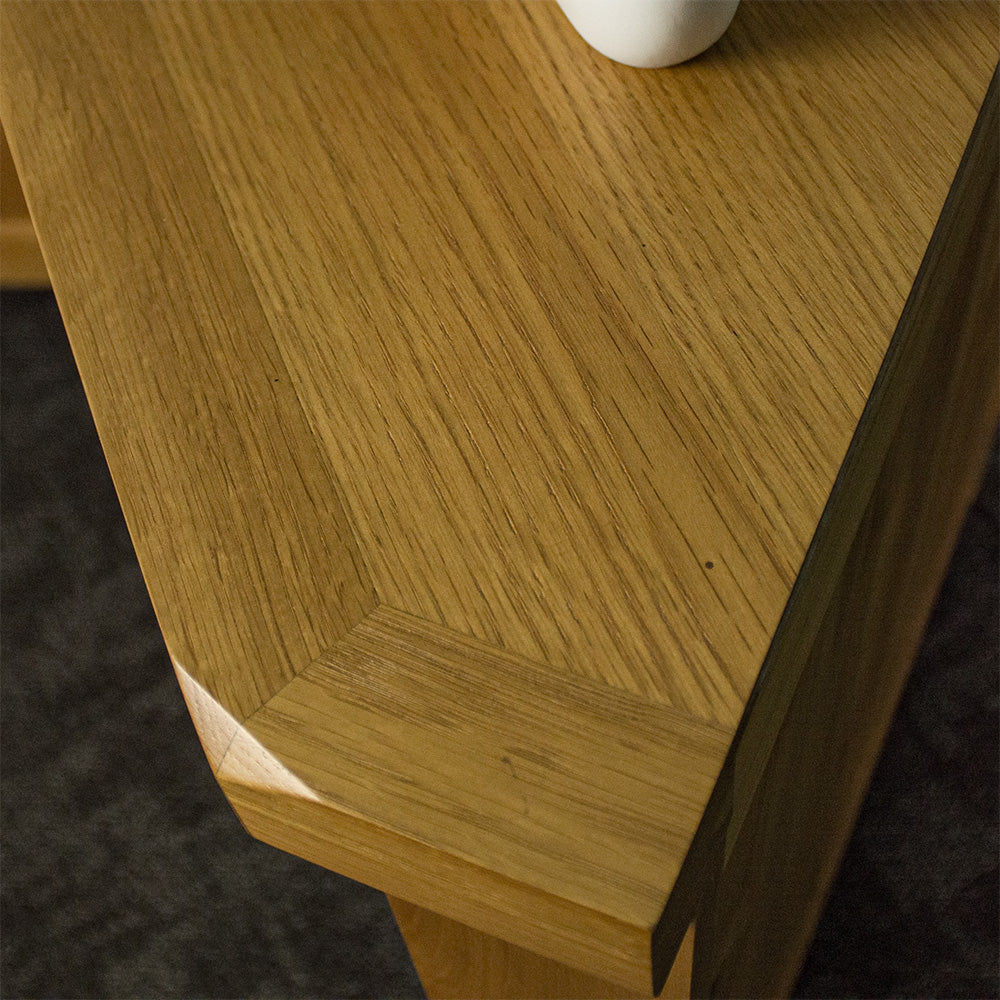 Queensland Oak Corner Cabinet