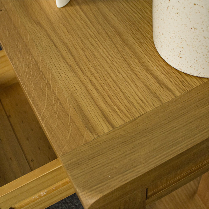 Queensland Oak Bedside/Lamp Table
